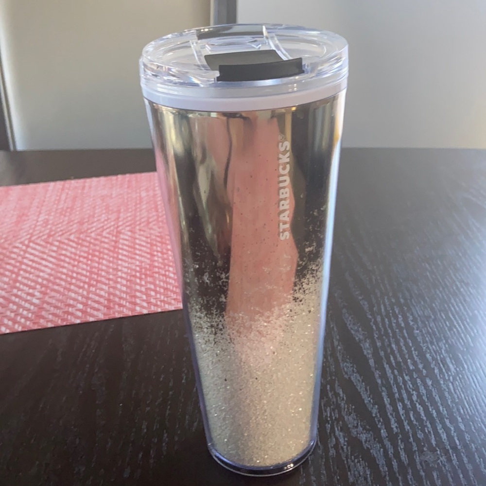STARBUCKS 2019 Gold and white  Cascading Tumbler